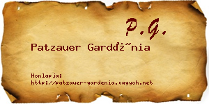 Patzauer Gardénia névjegykártya