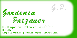 gardenia patzauer business card